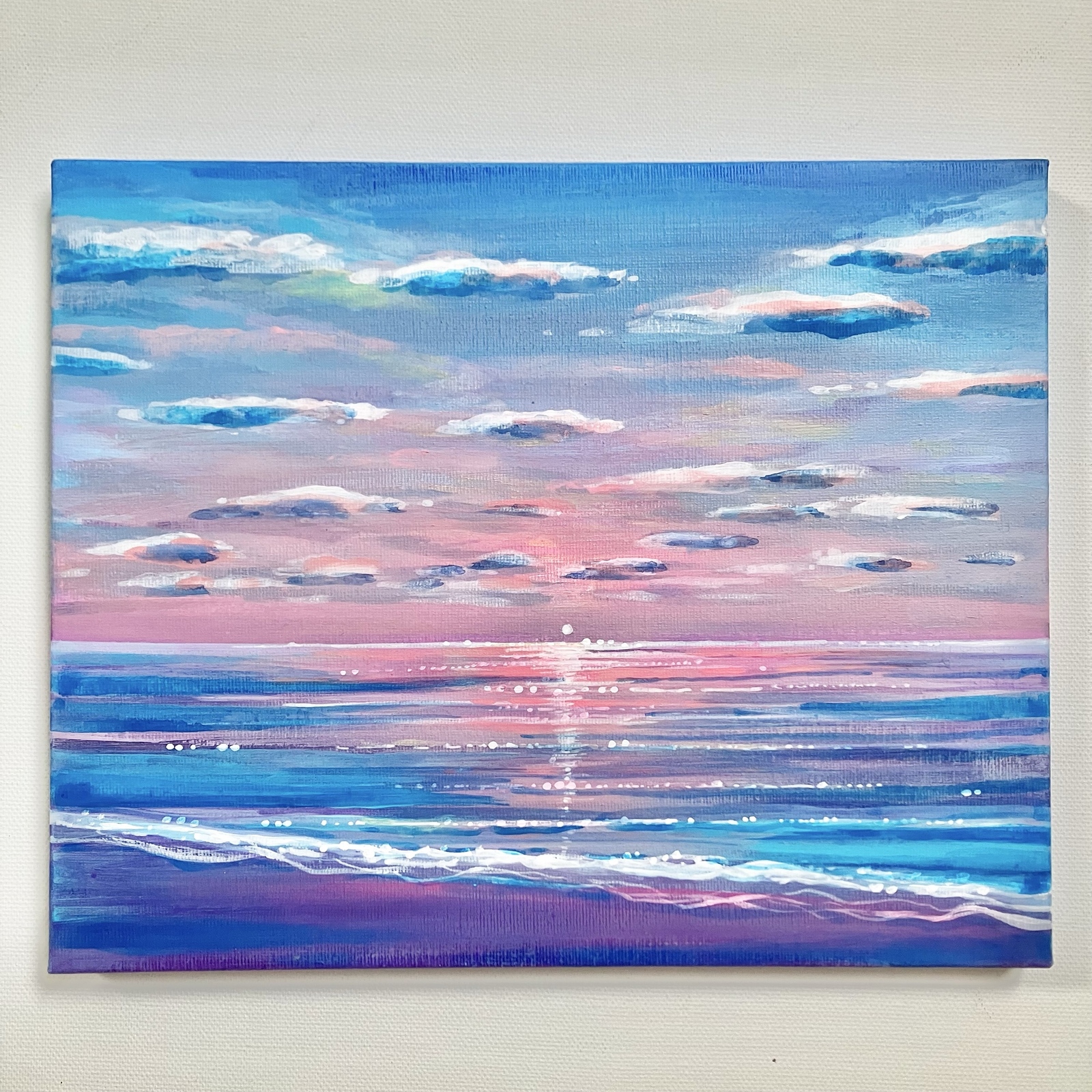 【予約中！】 絵画原画風景画海空キレイ可愛い 絵画
