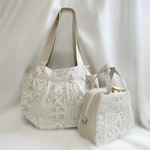 ★専用★ころぽてバッグL / 最新フォレストタイル ライトベージュ / ミナペルホネン