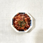 ミニチュアフード 辛そうな麻婆豆腐 / 青いカニ飯店の皿