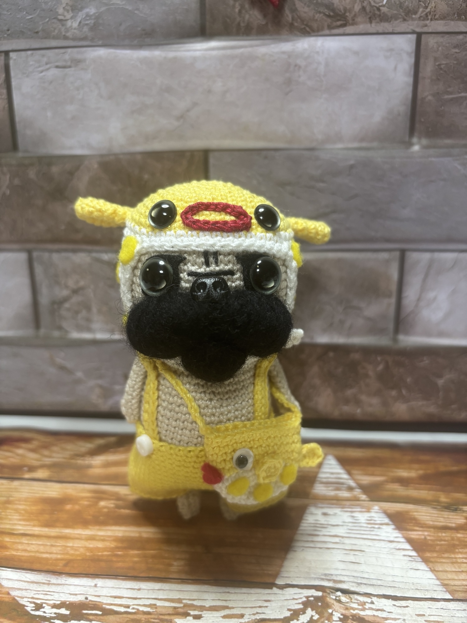 マロちゃん専用パグの編みぐるみ マロちゃん専用パグの編みぐるみ Crochet» Pug crocheting