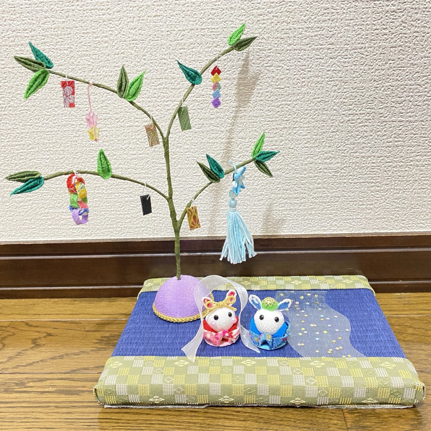 Amazon.co.jp: 短冊 織姫 彦星 壁面飾り 七月 七夕 折り紙