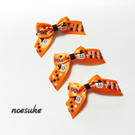 ハロウィンリボン☆プラスチックバレッタ