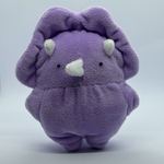 【オーダー品】なんらかケラトプス（むらさき）　ぬいぐるみ