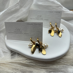 アンティーク風🧡ゴールドアクセサリー　ピアス　イヤリング　フープ　大人可愛い　シンプル