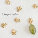 8pcs フラワー お花 小さめ ミニ チャーム パーツ