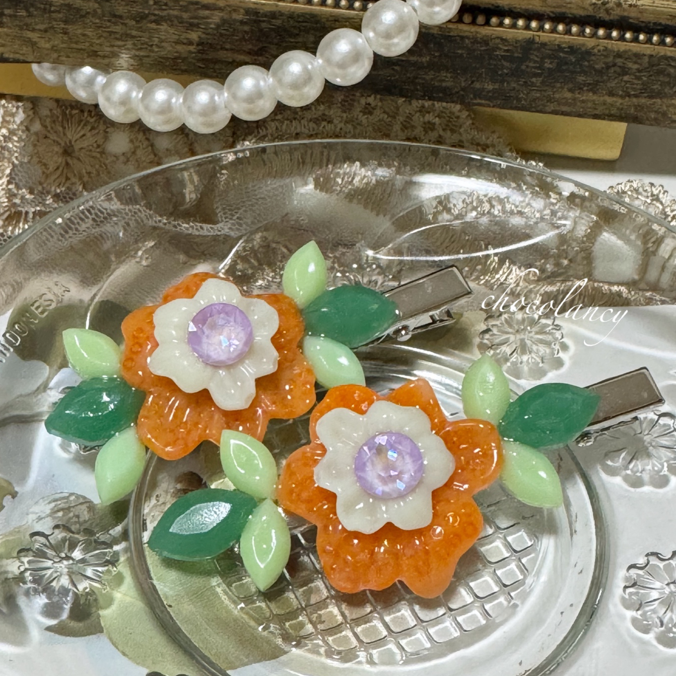レジン 花 - バレッタ・ヘアクリップの人気通販 | minne byGMOペパボ