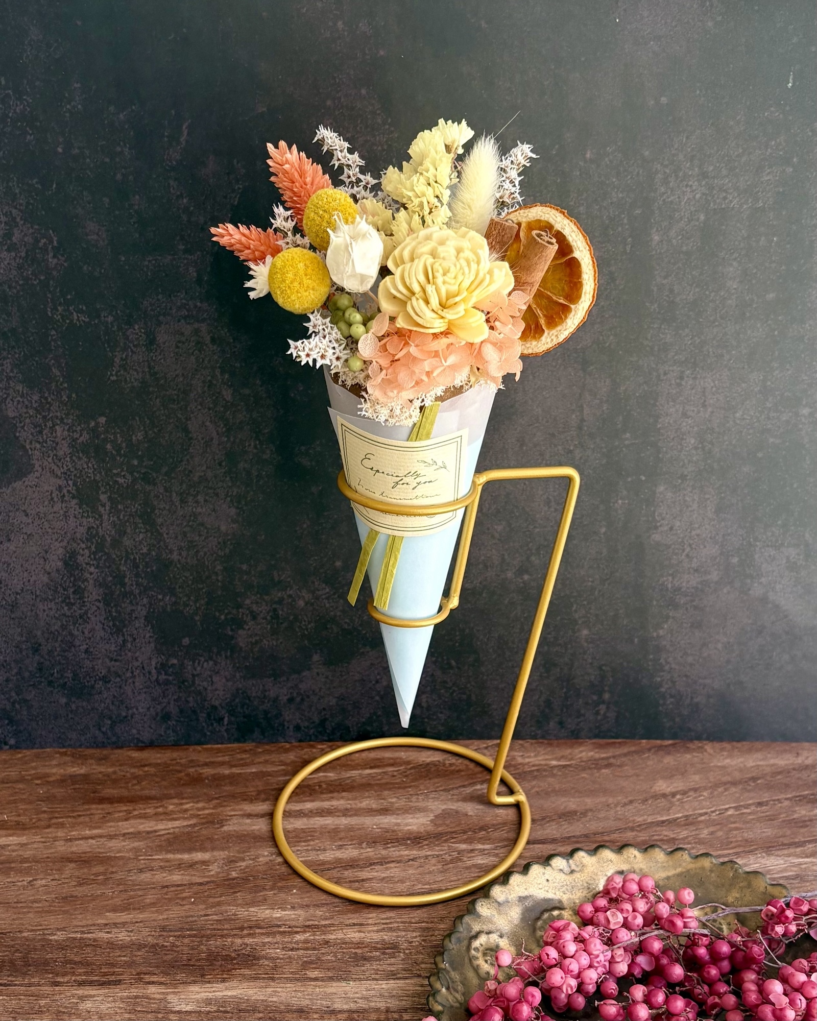 アメリカンフラワー 薔薇の花束 ～ディップアート～ ばら バラ 3