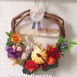 《SALE》ハロウィン♪miniリース（レース）