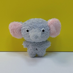 小ゾウの「ぱおまる」グレー×ピンク