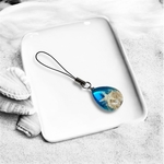 「海のしずくA」レジンキーホルダー