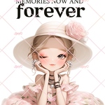 オリジナルステッカー　ココレディー　お嬢様ステッカー　コラージュ素材　8枚8人