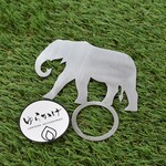  キャンプの灯りを彩る！動物モチーフランタンアクセサリー  【ゾウ】