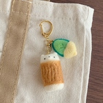 ※受注作成※ちくわときゅうりのキーホルダー(羊毛フェルト)