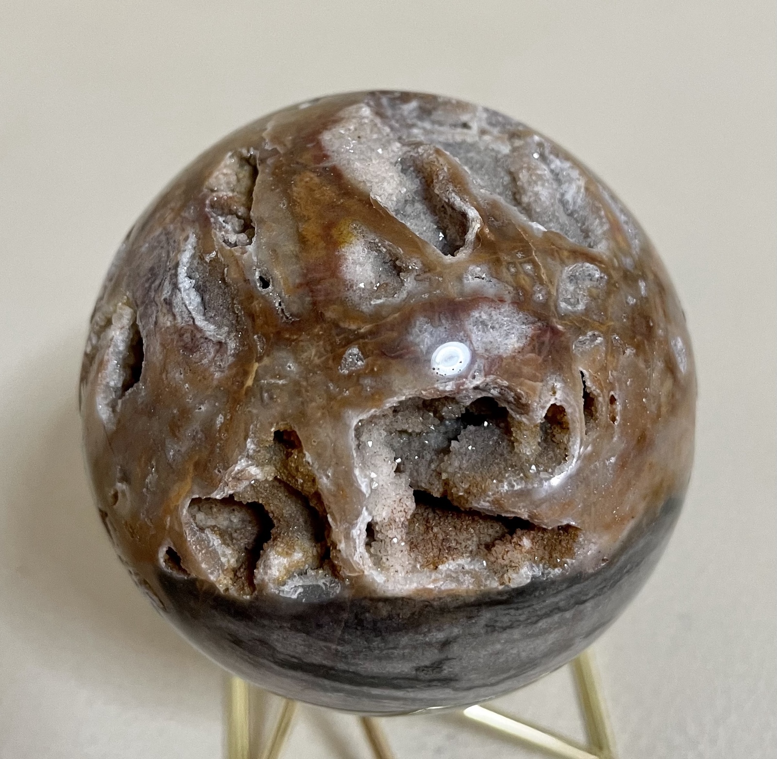 【天然石】高品質！スファレライト 丸玉 スフィア スファレライト 天然石スフィア 丸玉 001 閃亜鉛鉱 クラスター