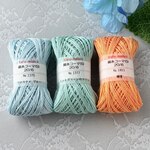 🉐SALE 🌸 綿糸コーマ(S) 20/6 3玉セット③ 🌸 玉巻き 刺し子 手縫い