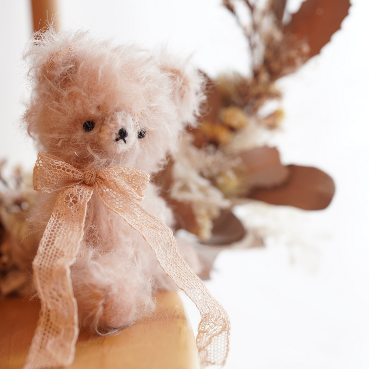 テディベア アッシュホワイト ちいさなくまさん - pomkuma