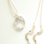 【アイリスクオーツ】天然石のマクラメネックレス