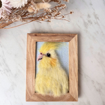 羊毛フェルト画 オカメインコ 