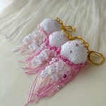 【Blush Jelly💕】クラゲのあみぐるみキーホルダー