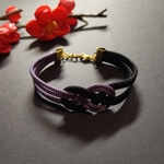 【和風】抱き淡路結びのブレスレット（色オーダー可）【アンクレット】【チャイナ】【中華風】【和装】【着物】【袴】【浴衣】