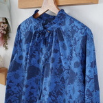 アパレル起用＊*リバティ＊フリルネックブラウス（7・9・11・13号)