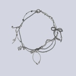 ༜ribbon chain necklace༜