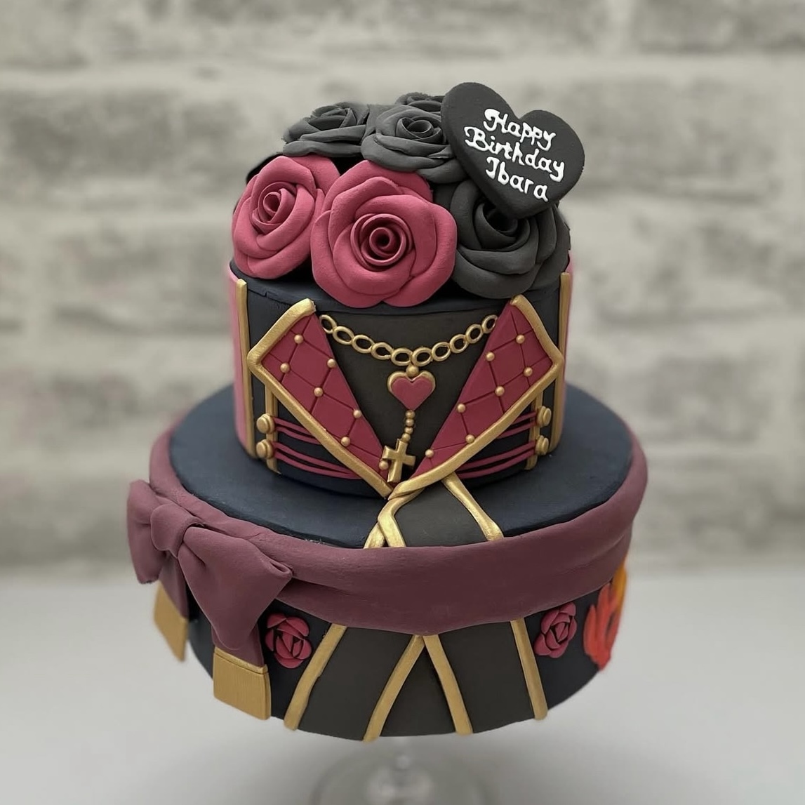 No.858オーダークレイケーキ　19 PURE WHITE FLOWERS]クレイケーキ1typeピュアホワイトフラワーズ