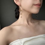 フラワー 花 ゴールド ピアス ブライダル ウエディング 結婚式 花嫁