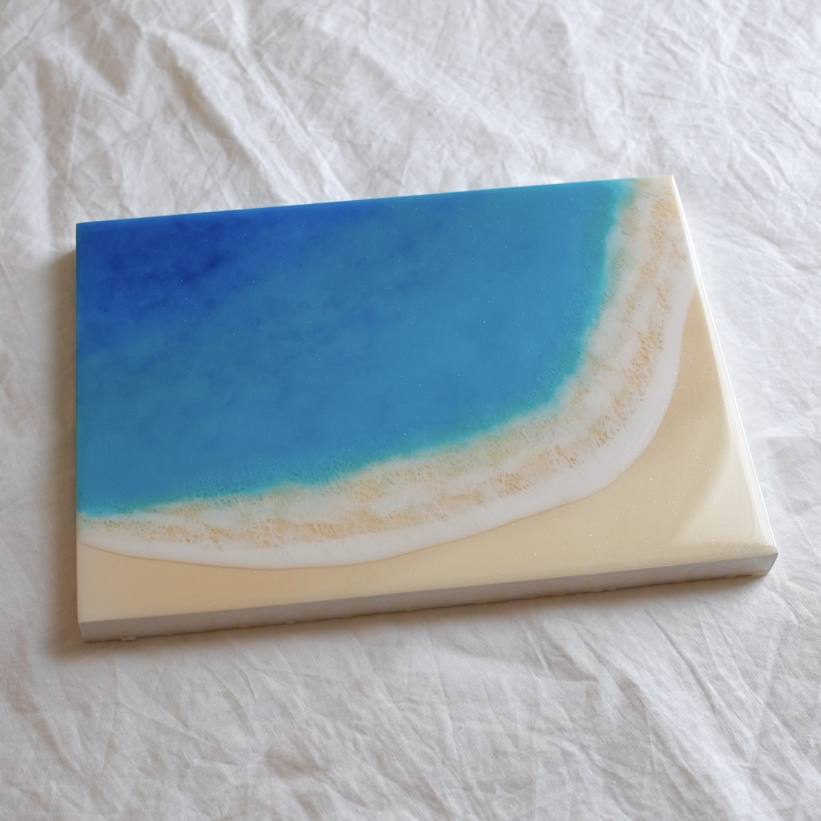海アート　A4 レジンアート　インテリア　アート　絵画　海　壁掛け