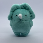 なんらかケラトプス（みずいろ）　ぬいぐるみ