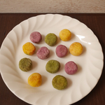 ♫お子様のおやつ♫かぼちゃ＆紫芋＆ほうれん草のボーロ【3袋セット】※卵・バター・乳・小麦粉・白砂糖不使用※ 
