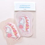 クリアステッカー(ミルクケーキ)