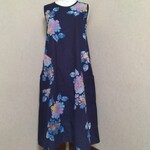 着物リメイク◎涼しすぎ!!浴衣ノースリーブワンピース