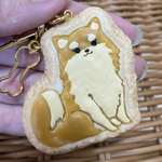なぎさ様ポメラニアンアイシングクッキーキーホルダー