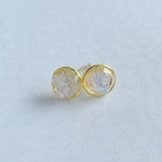オパールのさざれピアス/オパール/ピアス/パワーストーン/ピアス/シンプル/18kgp/サージカルステンレス/ノンホールピアス