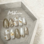 成人式　結婚式ネイルチップ