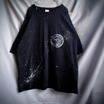 手描き　片想いの月ビッグシルエットTシャツ　men's
