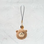 ころりん！羊毛フェルトストラップ（薄茶の子）No.8