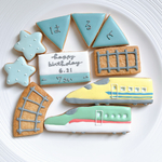 【ラッピングなし】新幹線アイシングクッキー　