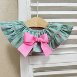 green×pinkストライプケープ