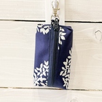 ナイロンオックス生地で作った　ミニミニポーチ　⑰