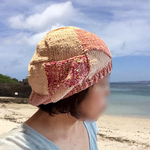 ケア帽子　白樺編み帽子（バスケット編み）　春夏帽子　ニット帽　サマーニット帽　室内帽子
