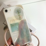 new✩︎⡱【iPhone16シリーズ対応】【全機種対応】【送料無料】水彩ネイルのふんわりニュアンススマホケース
