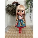 ノースリピンタックワンピ さくらんぼ＊417 ブライスアウトフィット