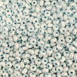 【ガラス】10ｇ 2mm  水色パールビーズ 