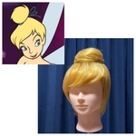 ティンカーベル コスプレ ウィッグ Dハロ 仮装 お団子ヘア セット済