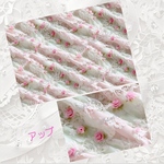 ♡送料込♡両面デザインペーパー♡40枚(各10枚×4種類)♡フリル♡レース♡ばら♡No.429
