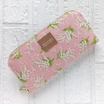 すずらん♥軽い長財布🖤春財布♪鈴蘭♩お花♩フラワー♩ベージュ♪かわいい♪ラウンド財布♬