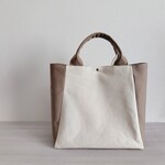 ☆haruoto 1817様専用☆トートバッグ 横マチL  キナリ×マッシュルーム 倉敷帆布
