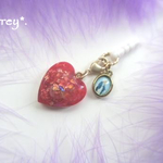 魔法のオイル入り♪【Maria with  Christ Heart】#2 オルゴナイト♡ストラップ♡イヤホンジャック